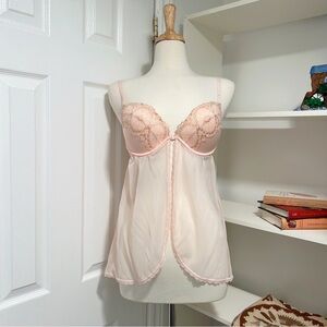 La SENZA Soft Pink Sheer Chemise